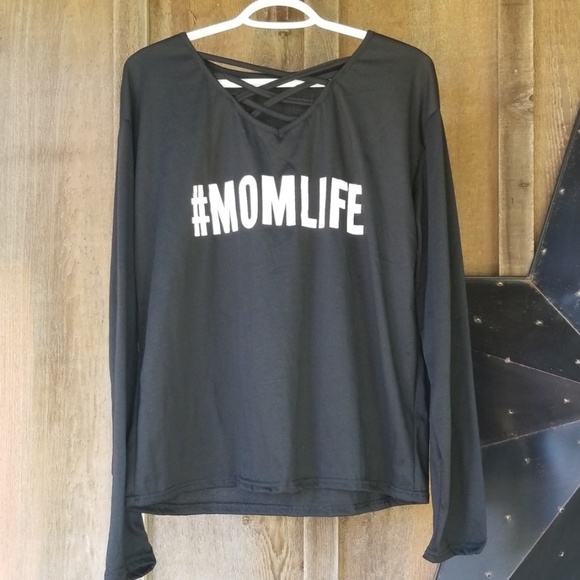 no brand Tops - 🏈#momlife black long sleeve size 3xl